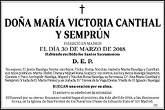 María Victoria Canthal y Semprún
